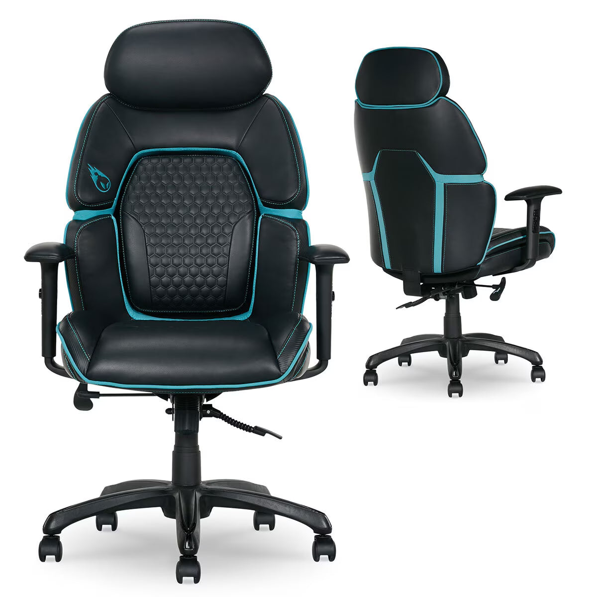 ® Centurion Gaming Office Chair with Adjustable Headrest, Black