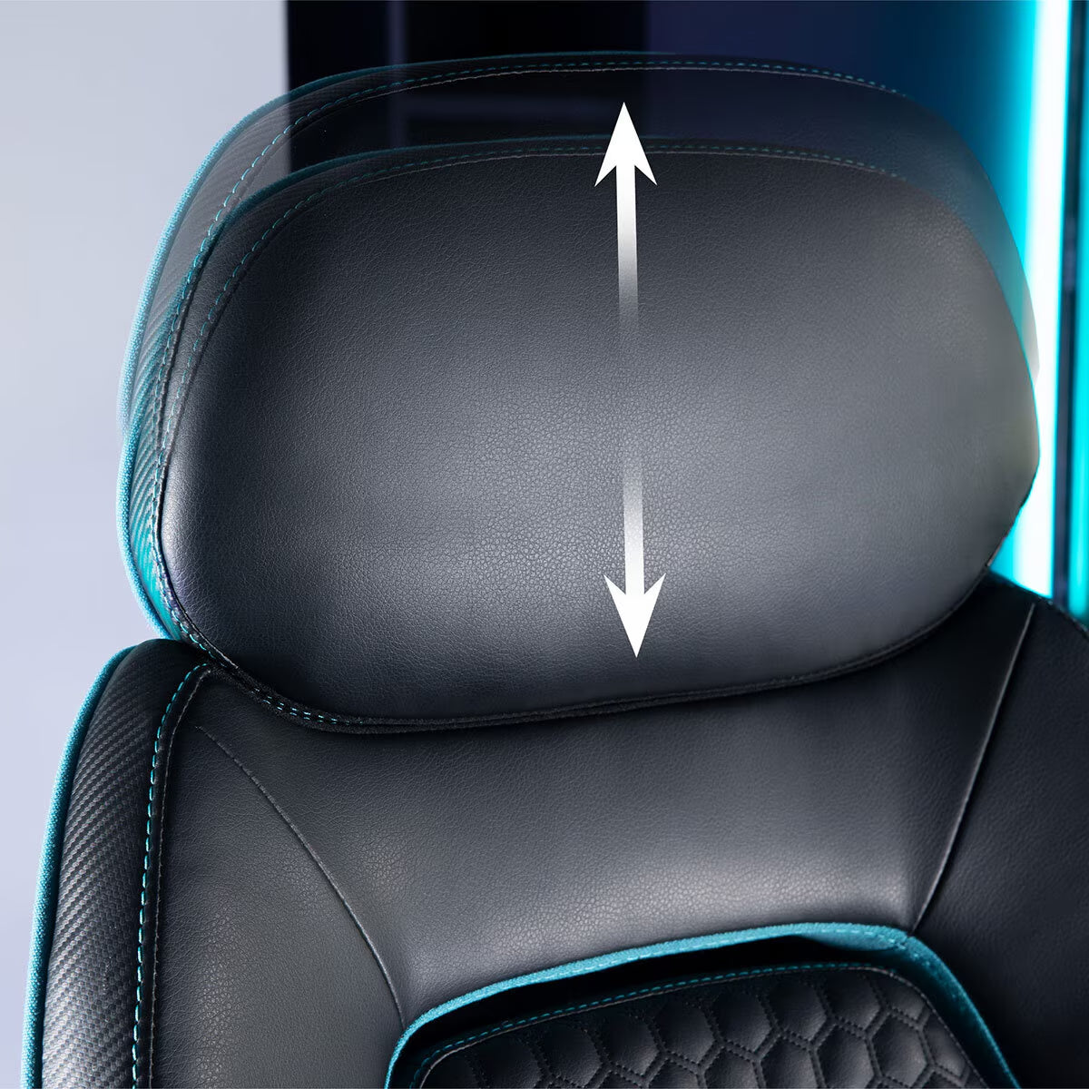 ® Centurion Gaming Office Chair with Adjustable Headrest, Black