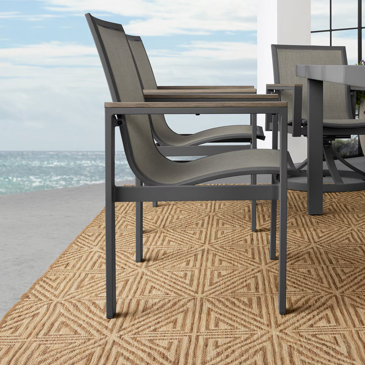 Maricopa 7 Piece Sling Dining Set + Cover
