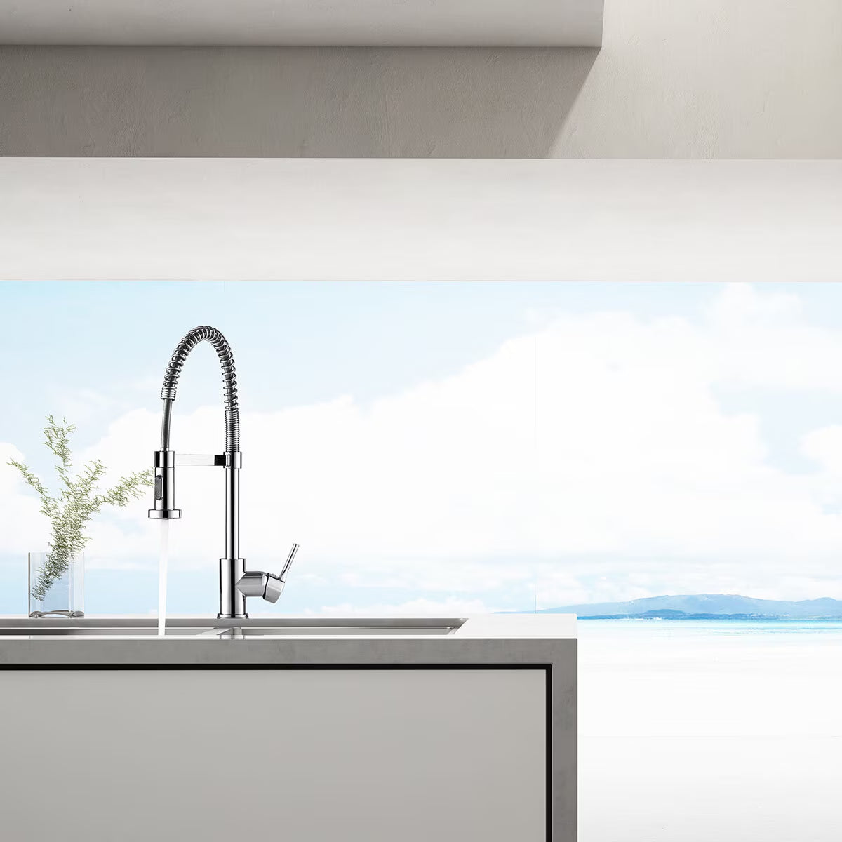 Slinky Pull Out Kitchen Rinser Tap - Model Slinky218