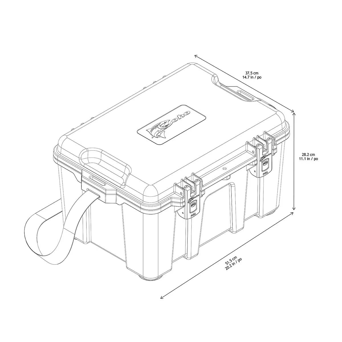 Pack and Carry Box in Grey