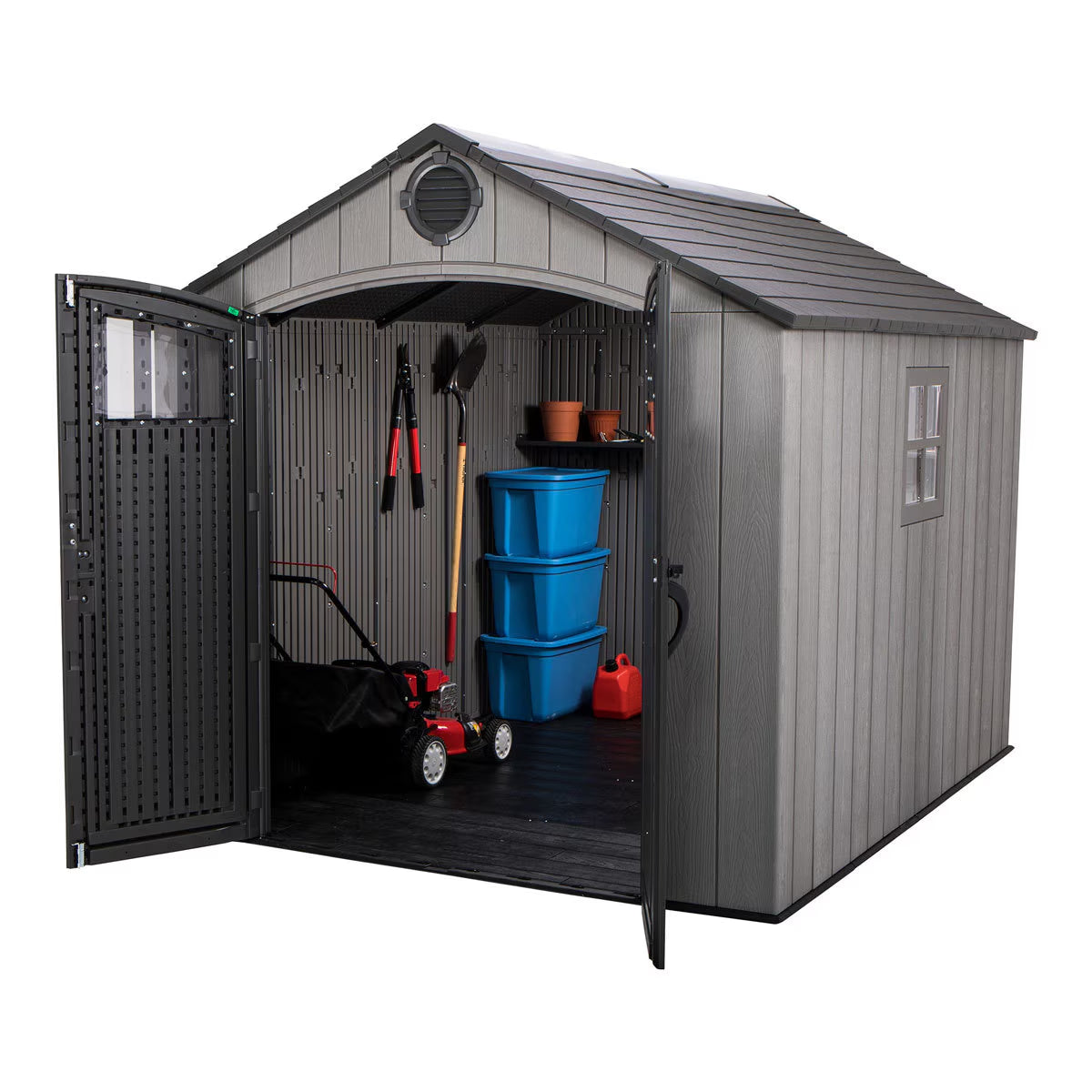 8Ft X 10Ft (2.4 X 3M) Wood Look Storage Shed - Model 60295U