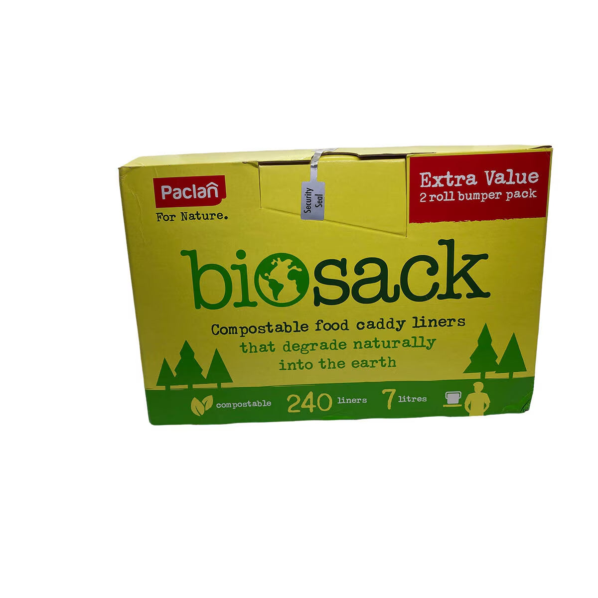 Compostable Food Caddy Liners, 2 X 120 Bags