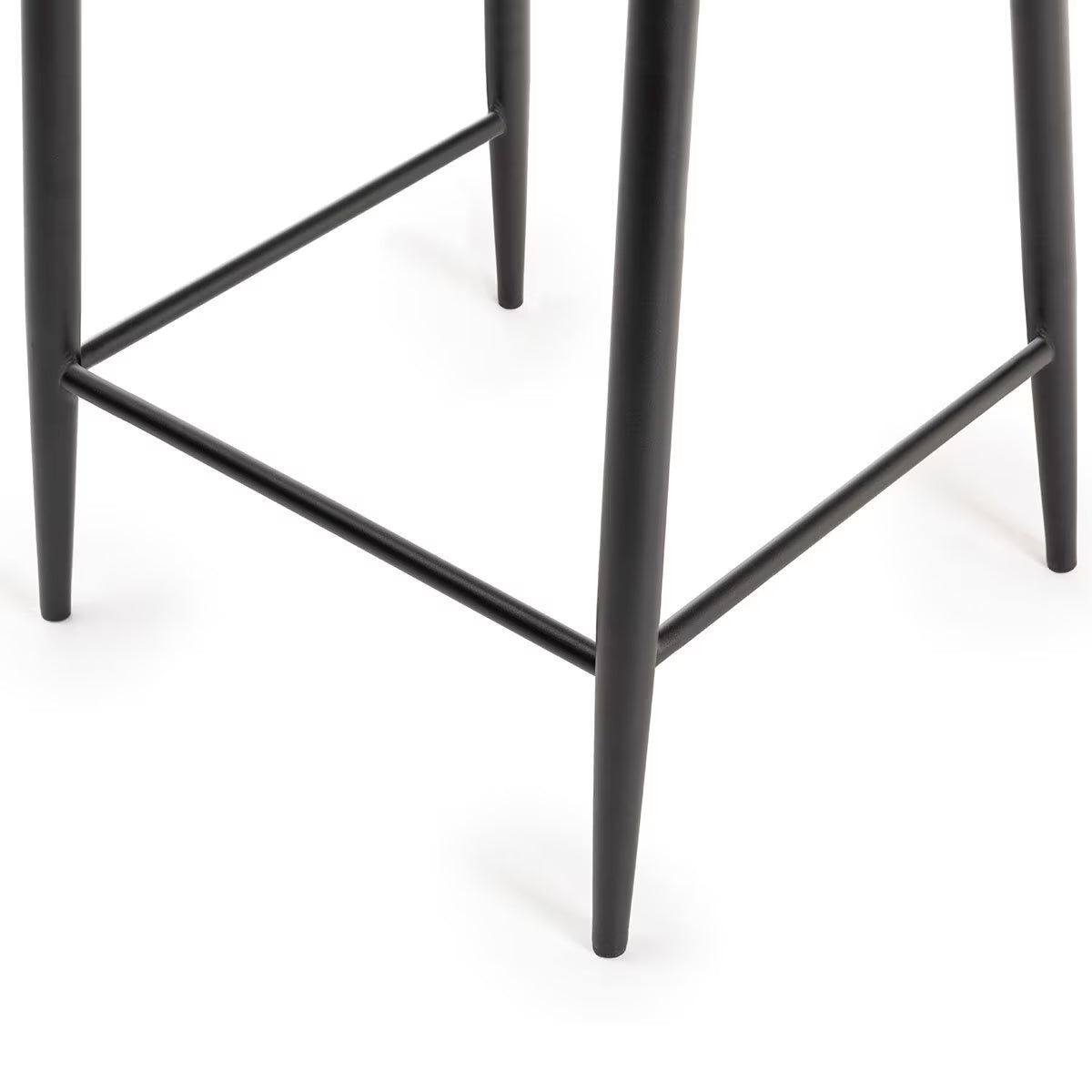 Finch Grey Faux Leather Diamond Stitch Bar Stool, 2 Pack