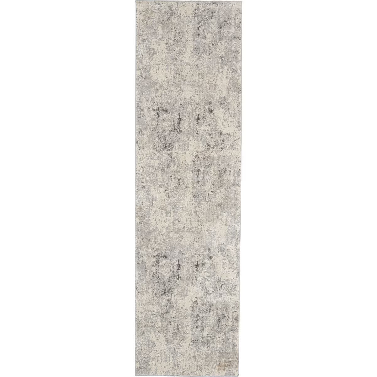Rustic Textures Mottled Grey Runner, 66 X 236 Cm