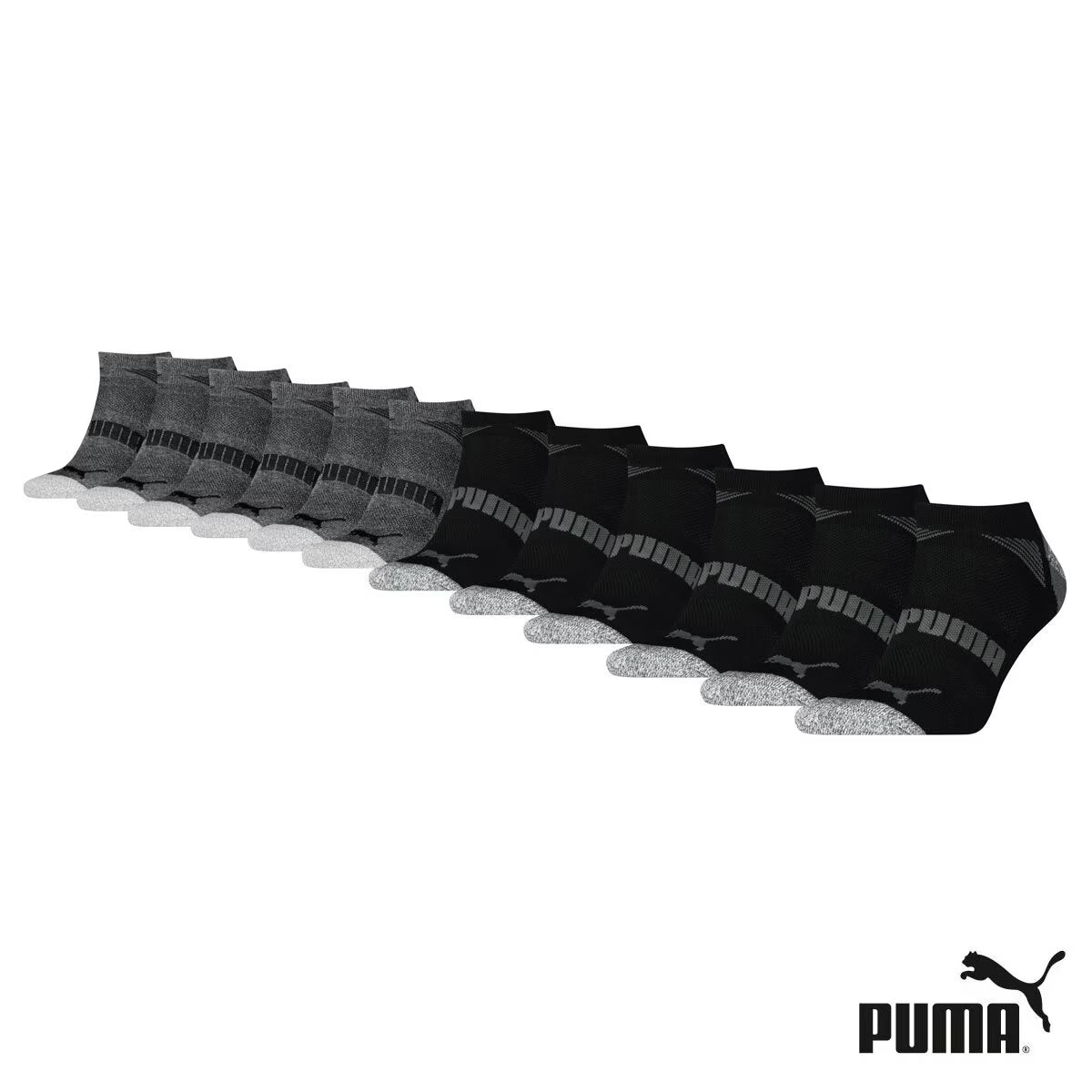 Men'S Repreve Sock 12 Pack in Black