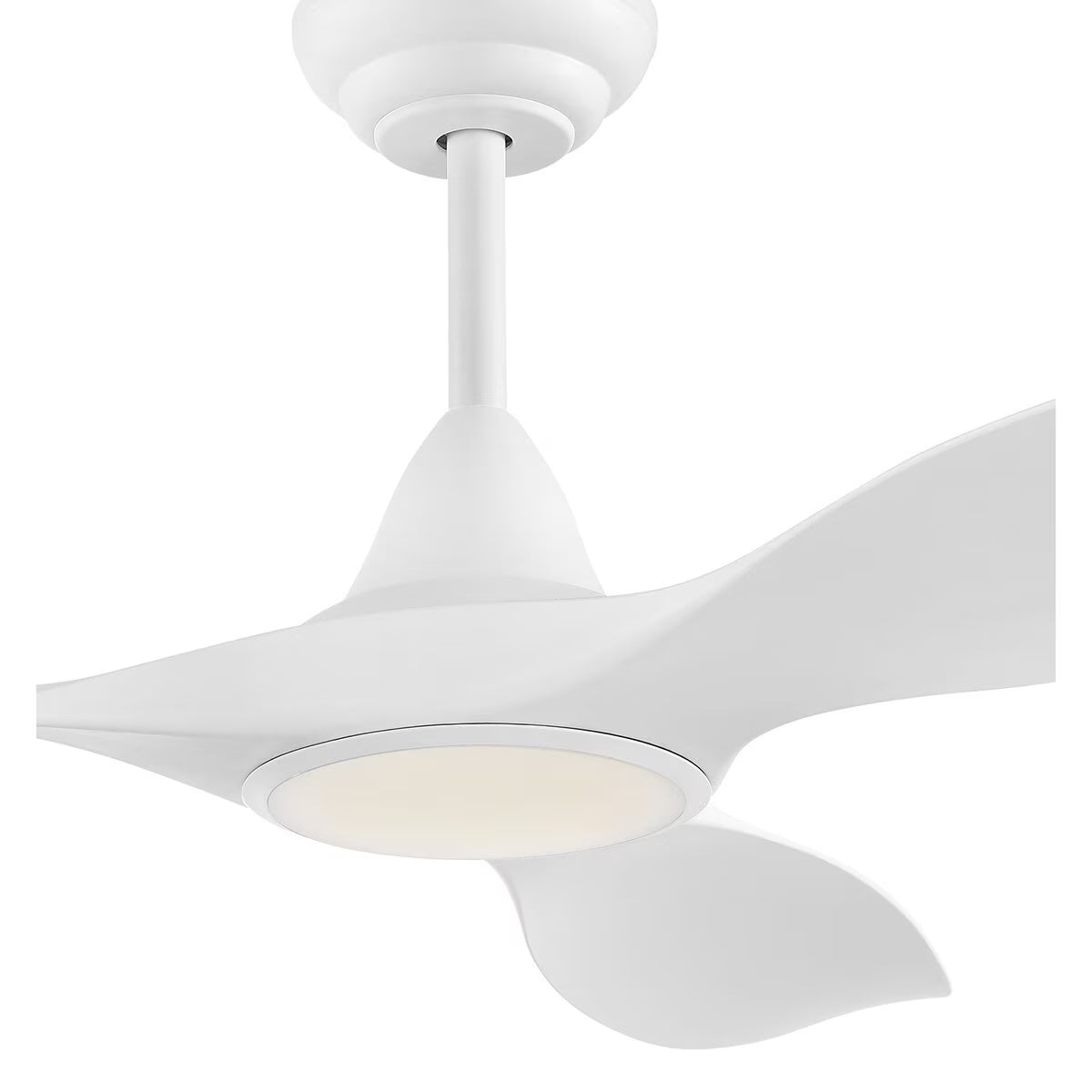 Cirali 3 Blade Ceiling Fan with DC Motor and LED Light in White