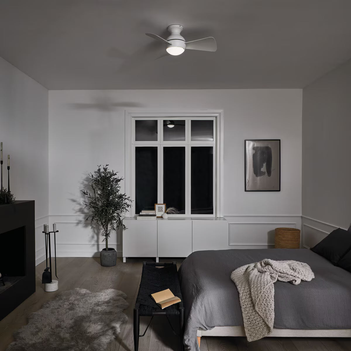 Sola 3 Blade (86Cm) Indoor Ceiling Fan with AC Motor and Remote Control