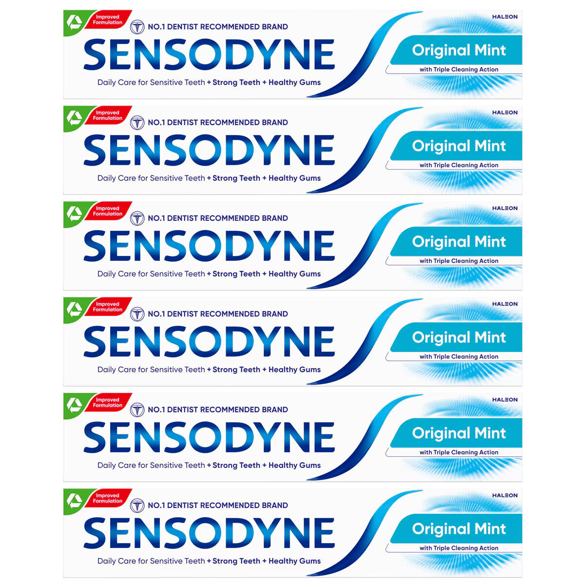 Daily Care Toothpaste, 6 X 75Ml