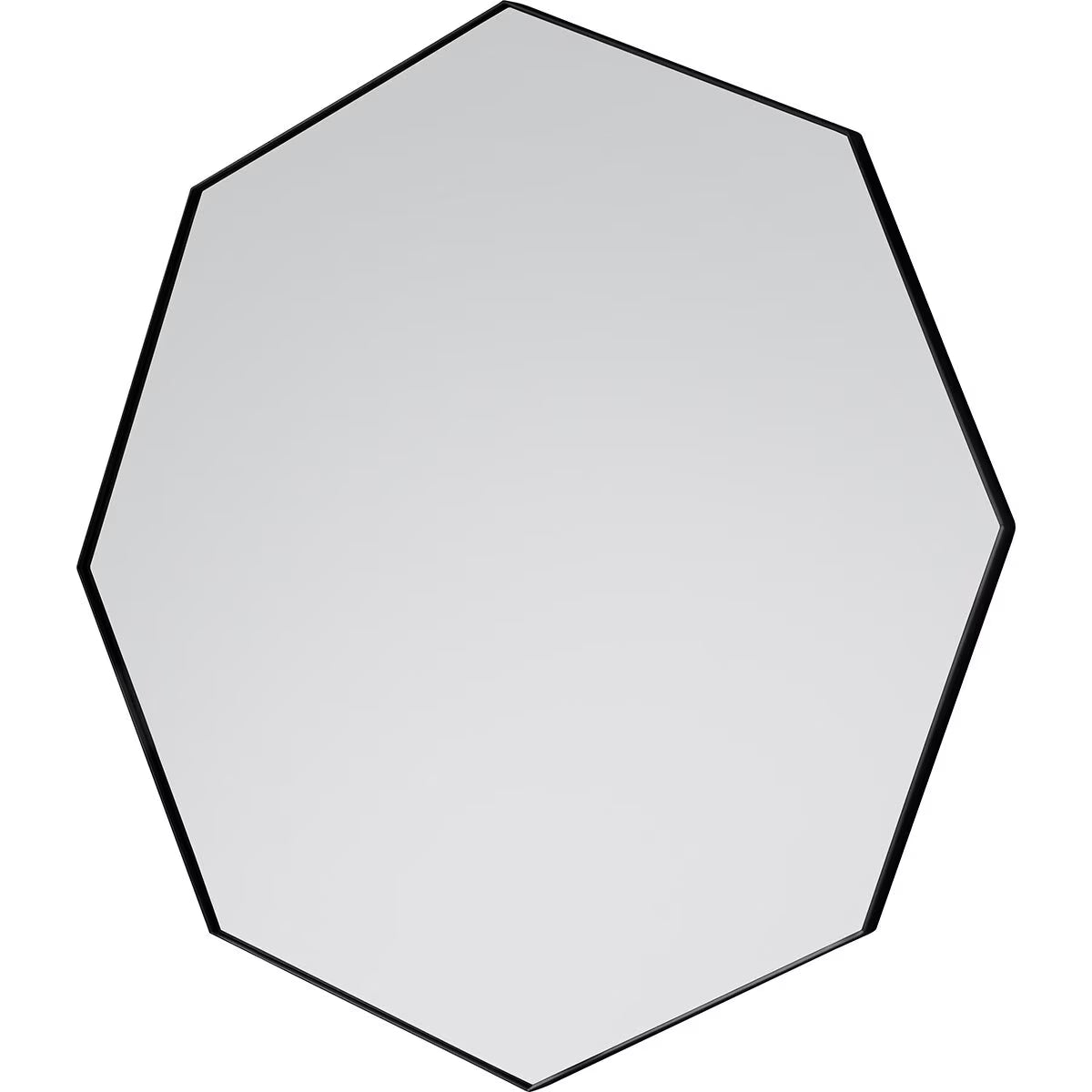 Bowie Black Octagon Mirror, 80Cm