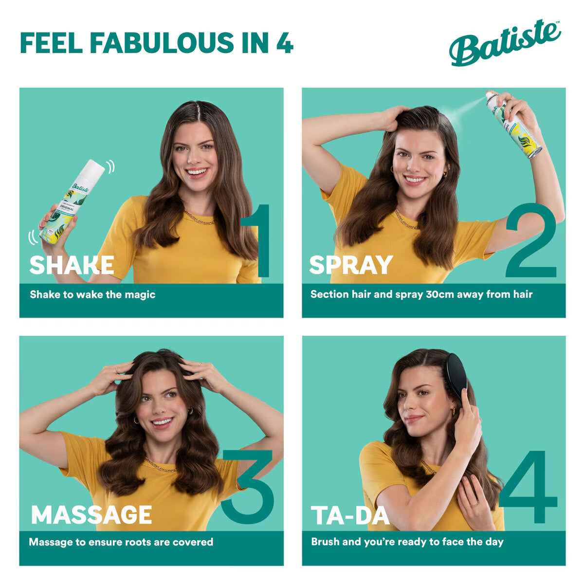 Blush Dry Shampoo, 6 X 350Ml
