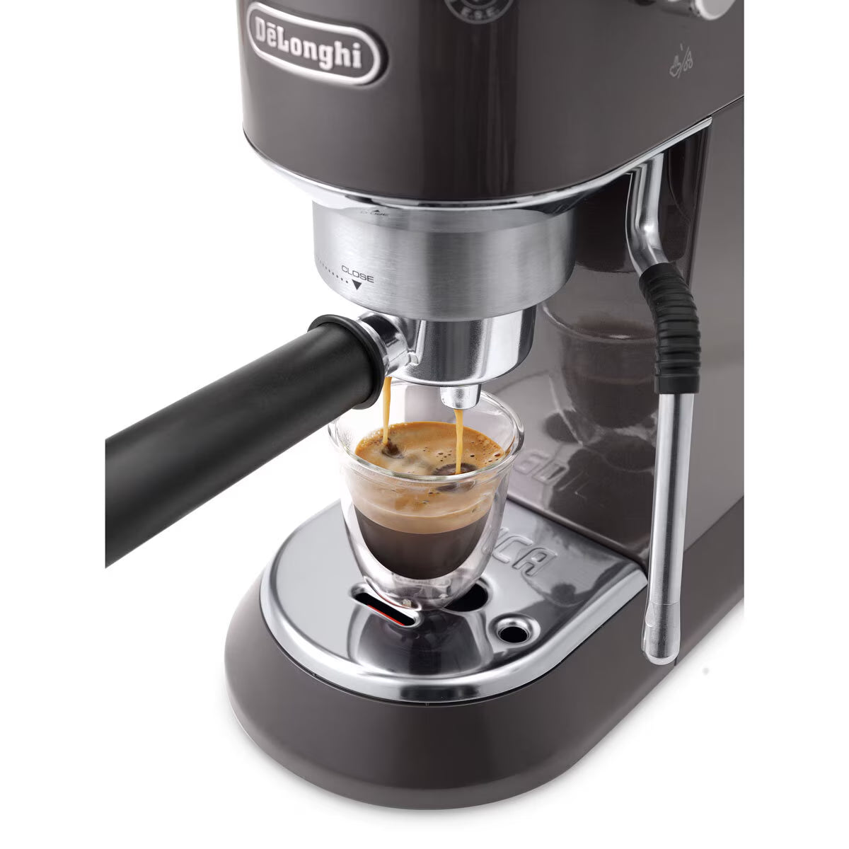 Dedica Arte Pump Espresso Coffee Machine in Grey, EC885.GY