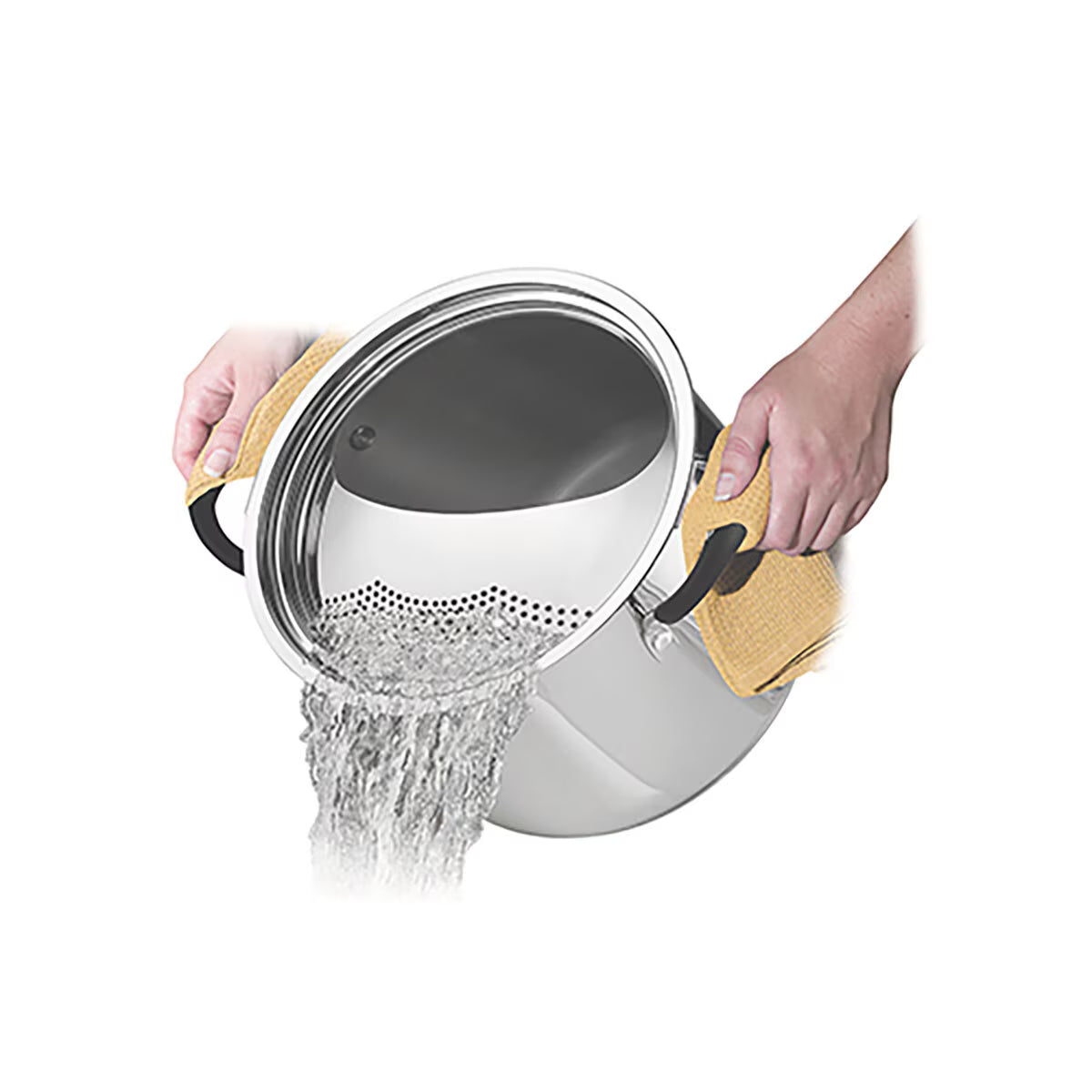 Stainless Steel Stockpot & Drainer, 24Cm / 7.8L
