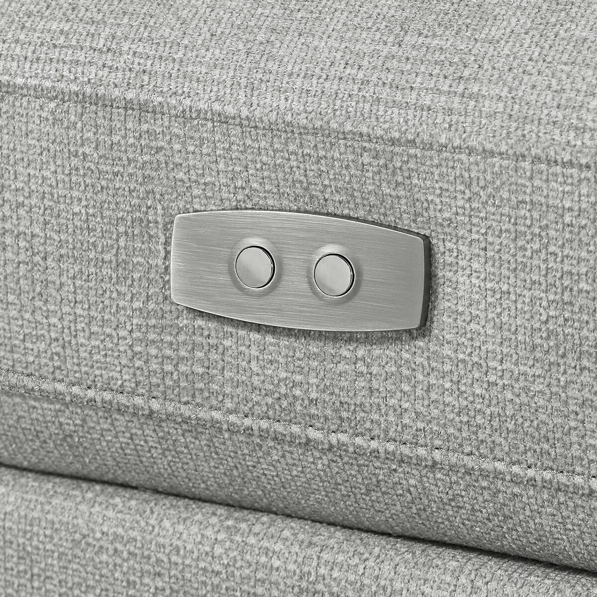 Rockford Grey 6 Piece Modular Fabric Sofa with Power Footrests