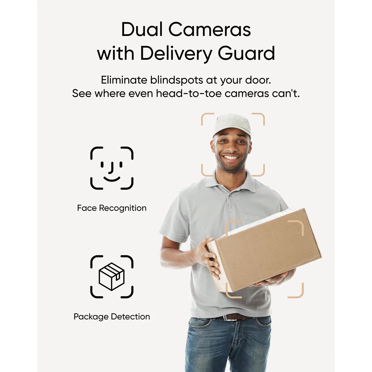 2K Video Doorbell E340 8GB Local Storage with Chime - No Monthly Fees