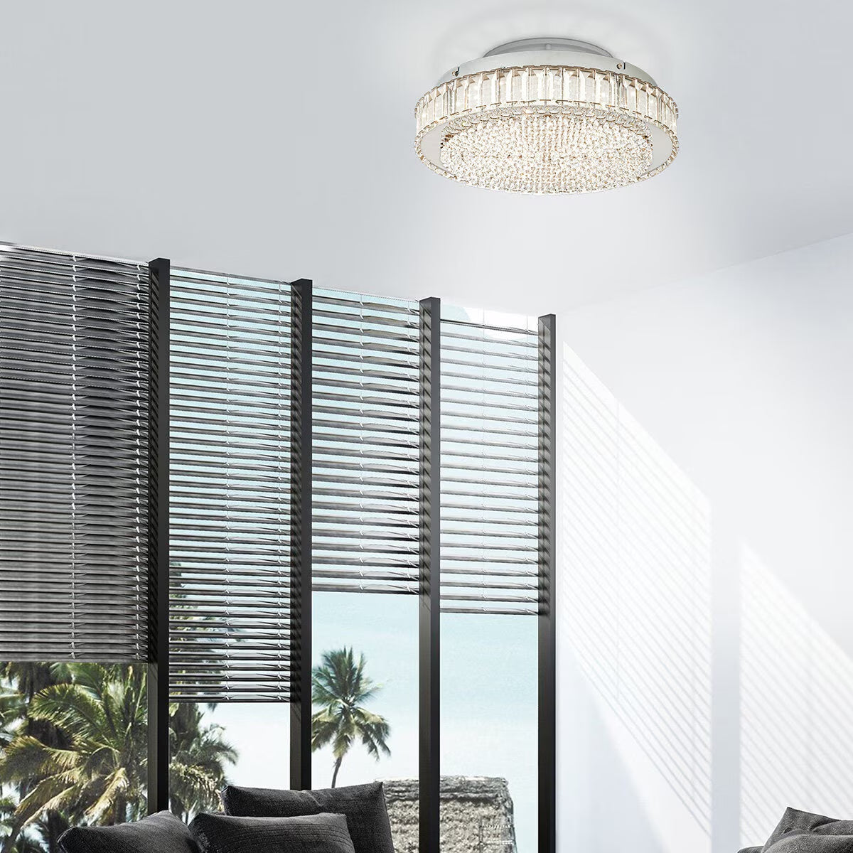 Balparda Ceiling Light 410Mm in Crystal Chrome