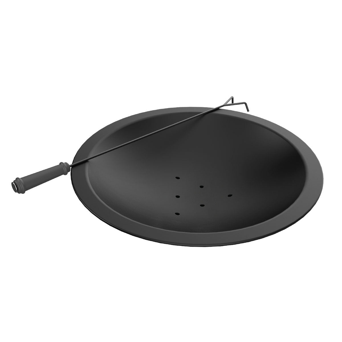 Elevated round Wood Burning Fire Pit with Swing Out Grill