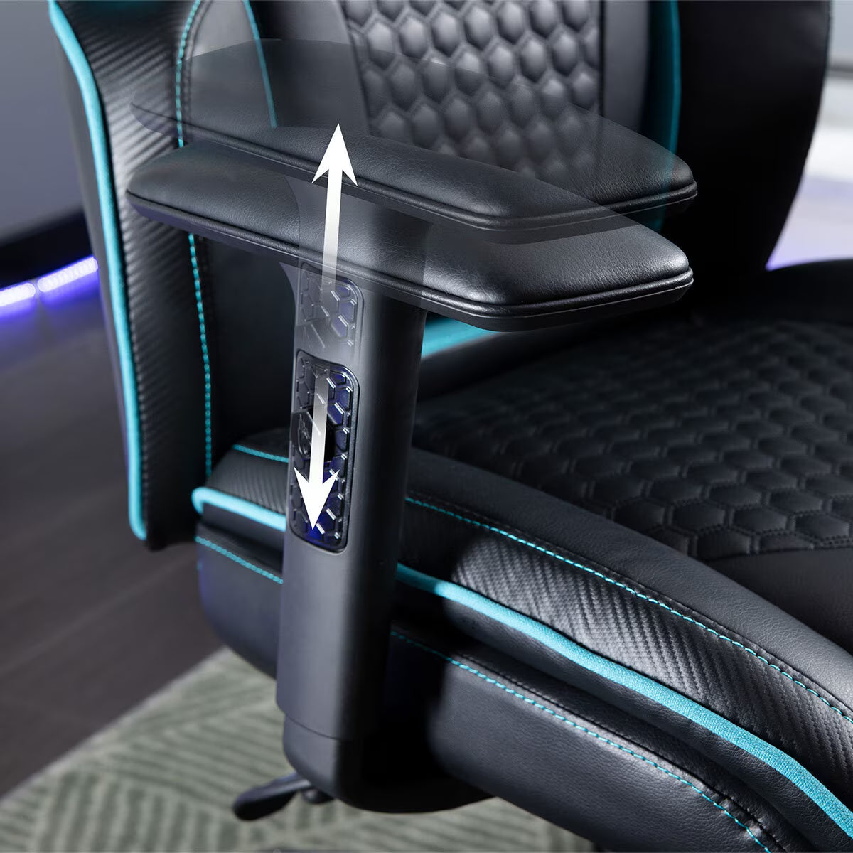 ® Centurion Gaming Office Chair with Adjustable Headrest, Black