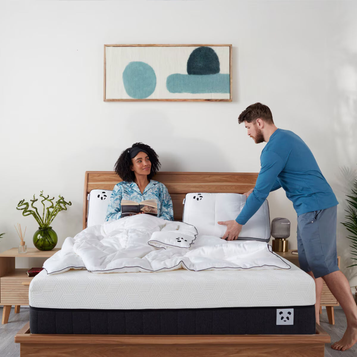 Hybrid Memory Foam Pillow with Bamboo Cover