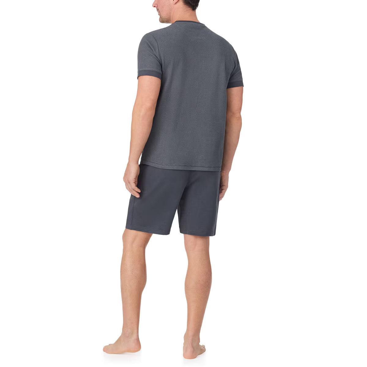 Men'S Knit Lounge Set in Charcoal