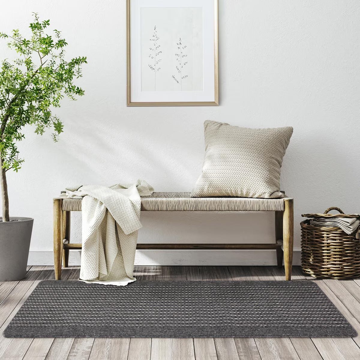 Black Fog Accent Floor Runner, 60 X 183 Cm