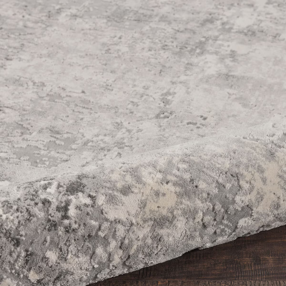 Rustic Textures Mottled Grey Runner, 66 X 236 Cm