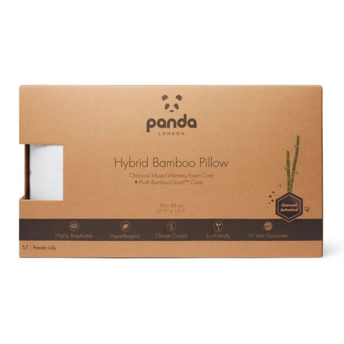 Hybrid Memory Foam Pillow with Bamboo Cover