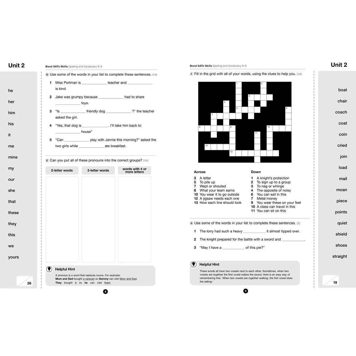 Bond Sats Skills 6 Work Book Pack, KS2 Year 4 Ages 8-9