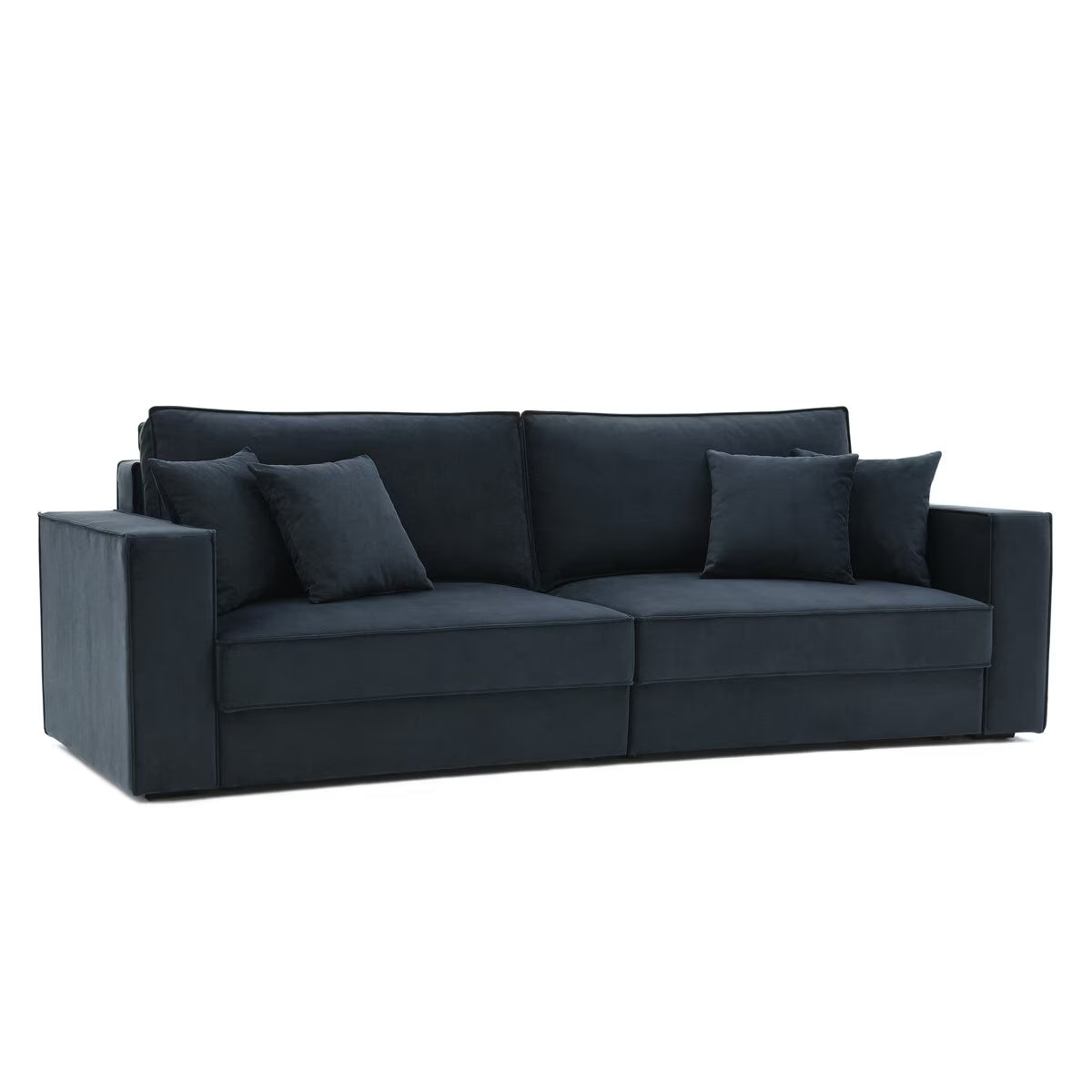 Infinity Navy Velvet Convertible Sofa Bed