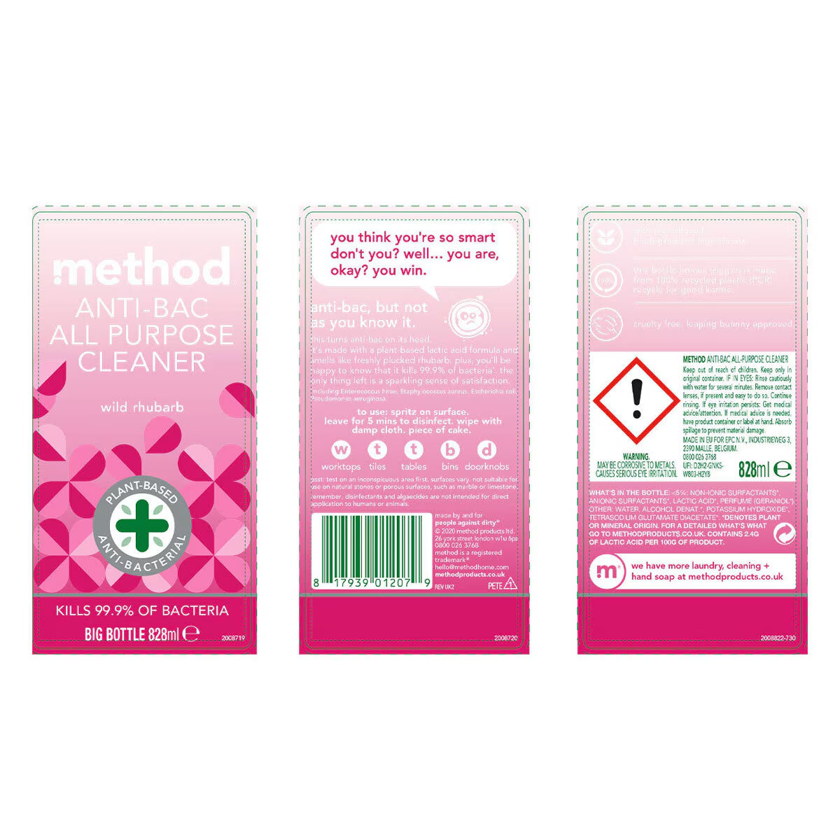 Method Mixed Pack Spray, 3 X 828Ml