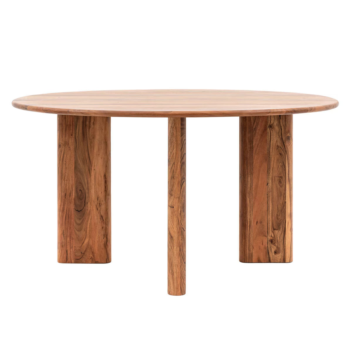 Borden Acacia round Dining Table, Seats 4
