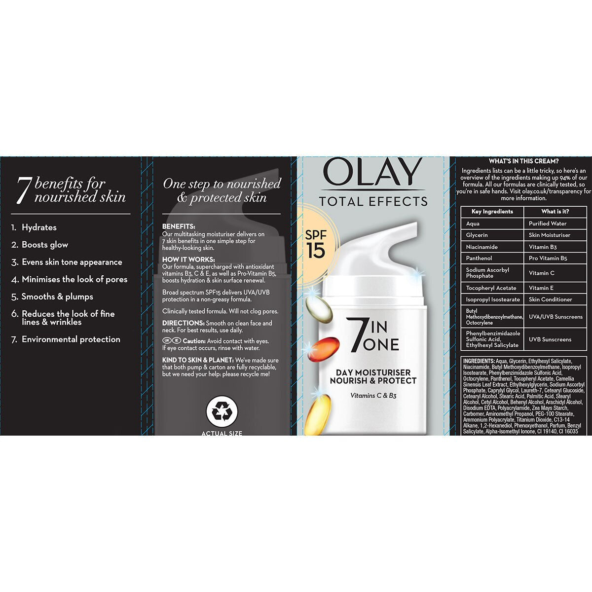 Total Effects Age Moisturiser, 2 X 50Ml