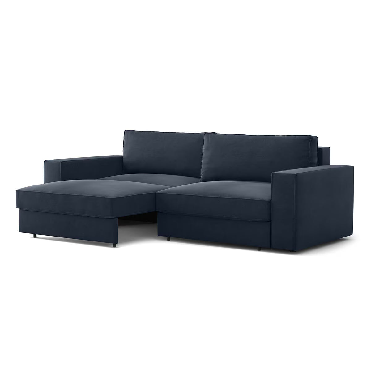 Infinity Navy Velvet Convertible Sofa Bed