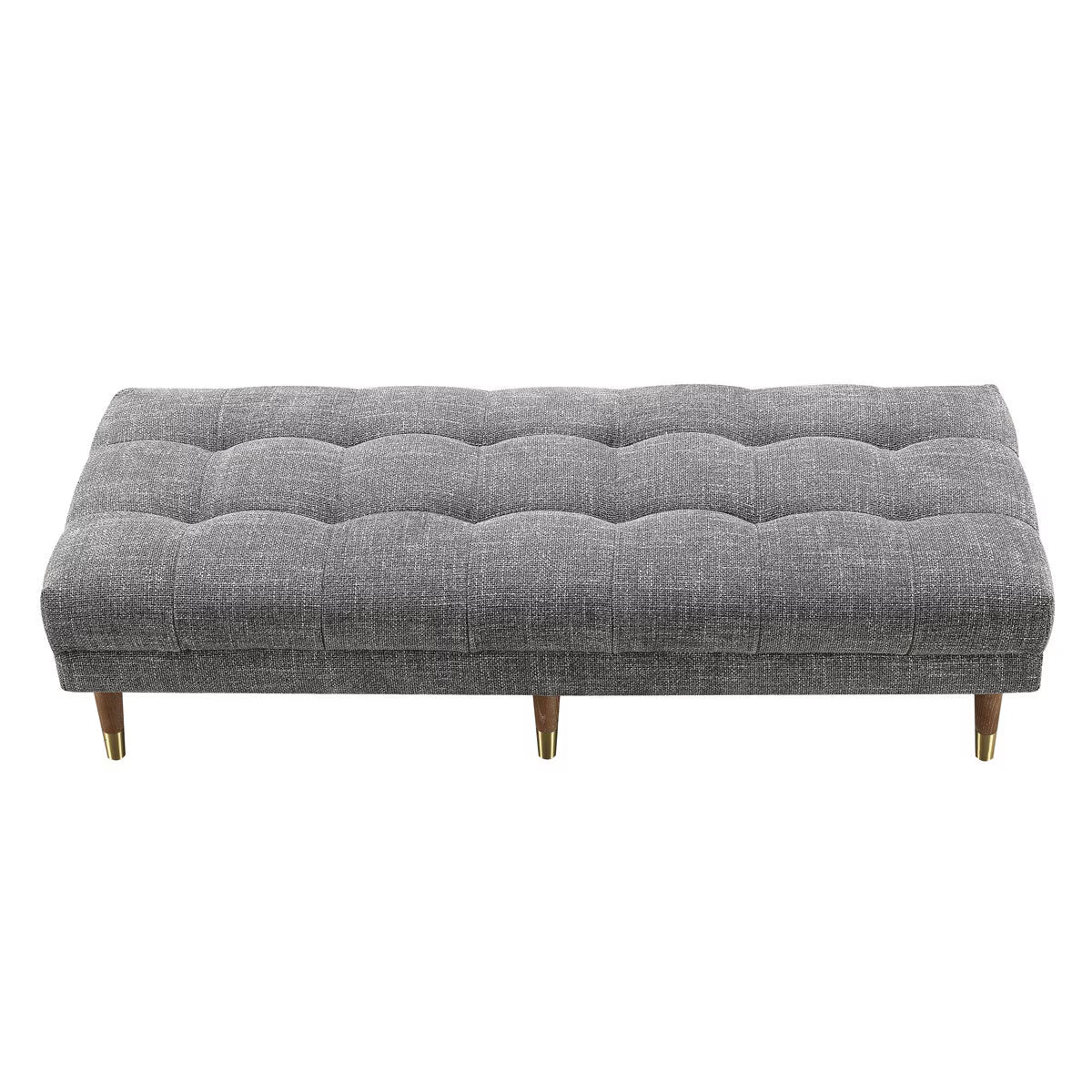 Isla Grey Fabric Ottoman