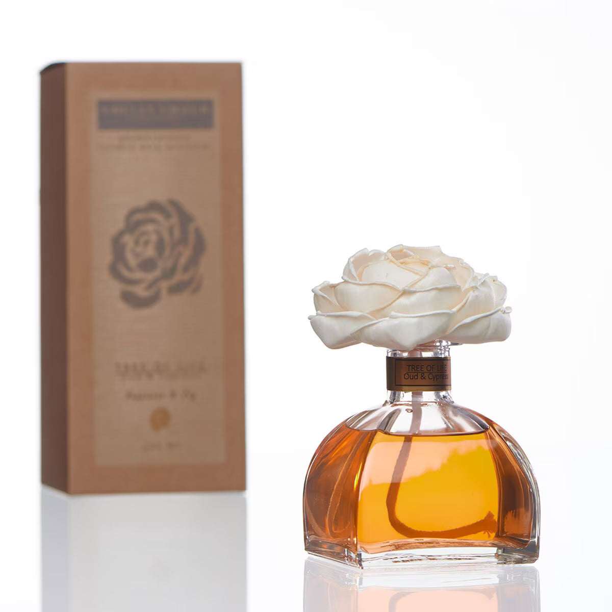Aromatherapy 250Ml Flower Reed Diffuser: Tree of Life - Oud & Cypress