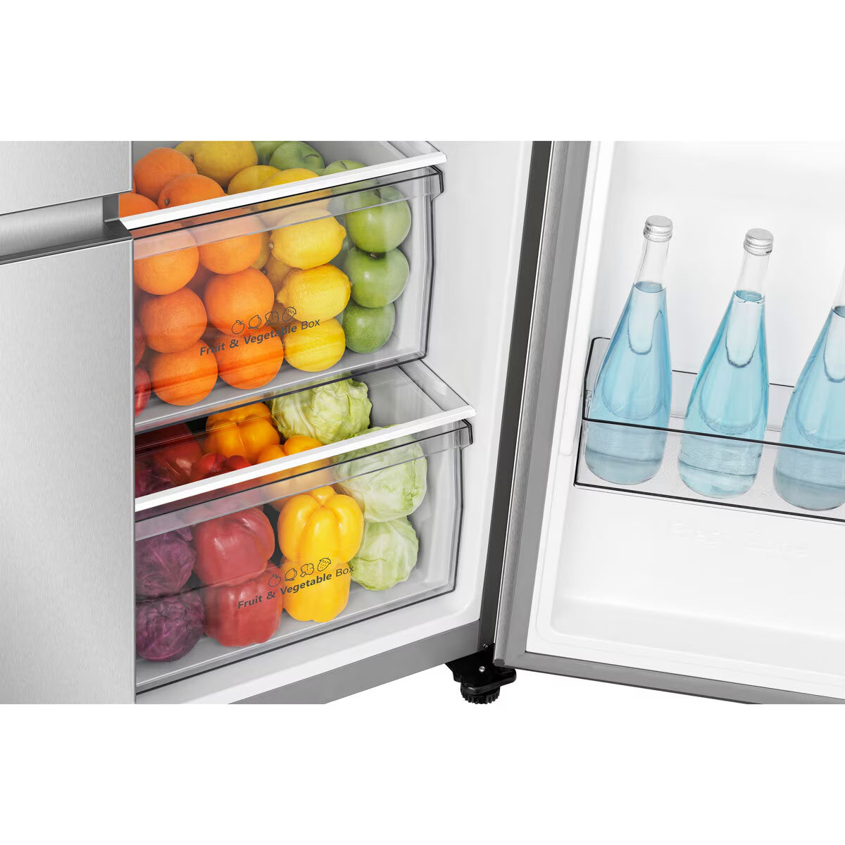 RS840N4WCE, Side by Side Fridge Freezer with Non Plumbed Water Dispenser, E Rated in Silver
