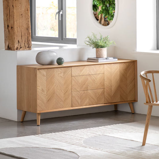 Milano Large Oak Sideboard