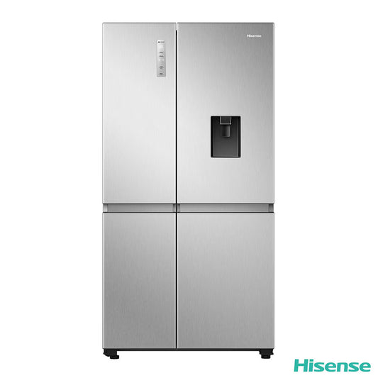 RS840N4WCE, Side by Side Fridge Freezer with Non Plumbed Water Dispenser, E Rated in Silver