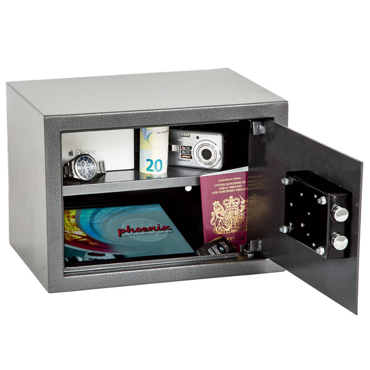 17 Litre Vela Home and Office SS0802K Security Safe with Key Lock