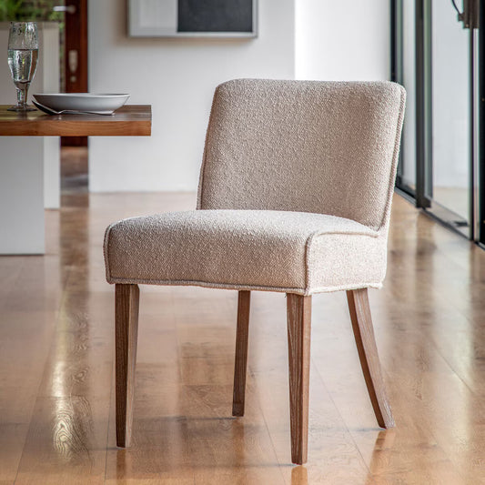 Tarnby Taupe Fabric Dining Chair, 2 Pack