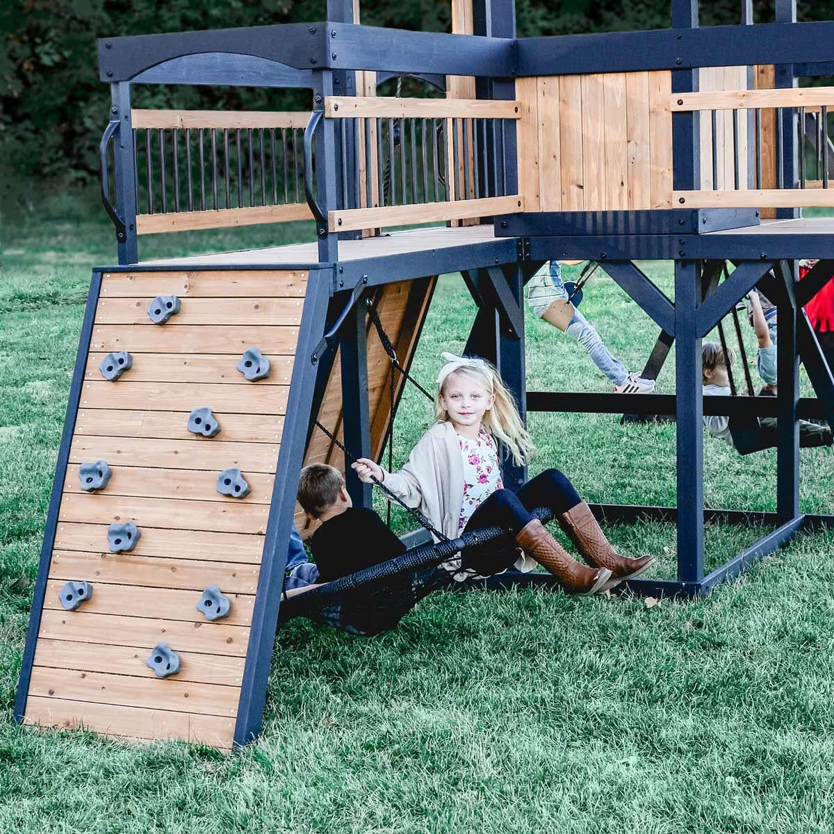 Timber Crossing Wooden Playcentre and Swing Set (3-10 Years)