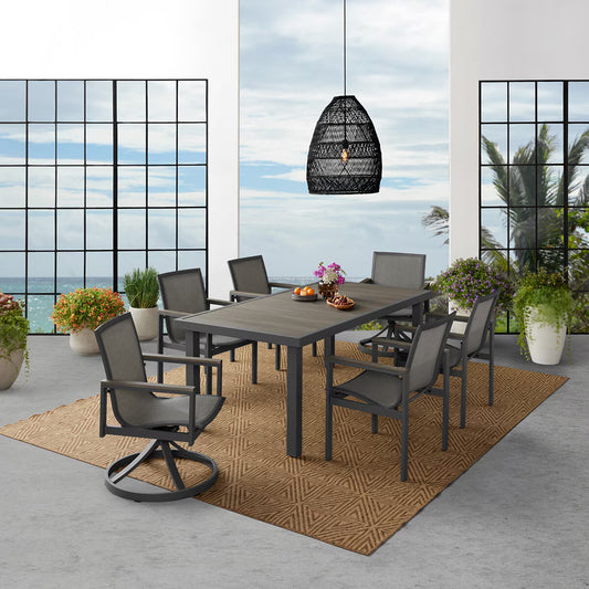Maricopa 7 Piece Sling Dining Set + Cover