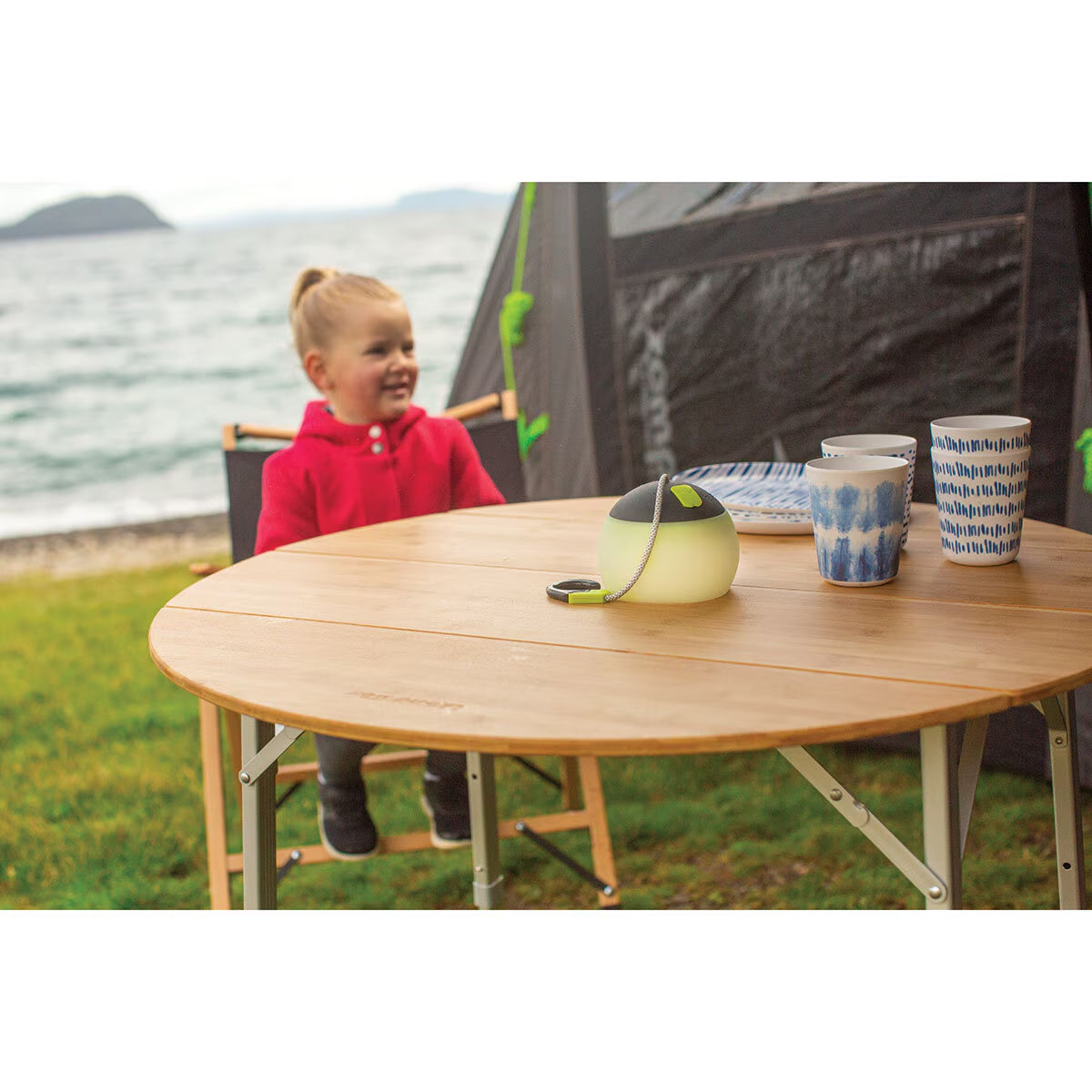 Kitpac round V2 Bamboo Camping Table