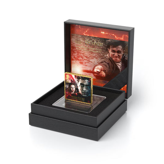 Official Harry Potter Gold Ingot Collectable Stamps, by Royal Mail