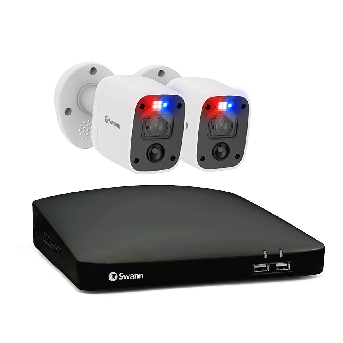4 Channel 4K 1TB DVR with 2 X Enforcer Bullet Cameras and 2 X Enforcer Dome Cameras SWDVK-456802MQB-EU + SWPRO-4KDER-EU X 2