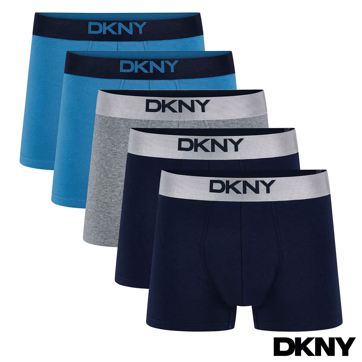 Men'S Modal Boxer 5 Pack in Black