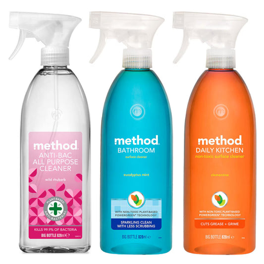 Method Mixed Pack Spray, 3 X 828Ml
