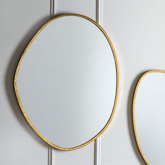 Chattenden Gold Pebble Mirror, 70 X 90Cm