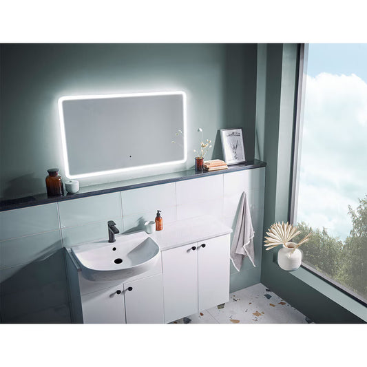 Elysium 1000 Back Lit Mirror with Demister and Sensor Control, 100 X 60 X 2.6 Cm