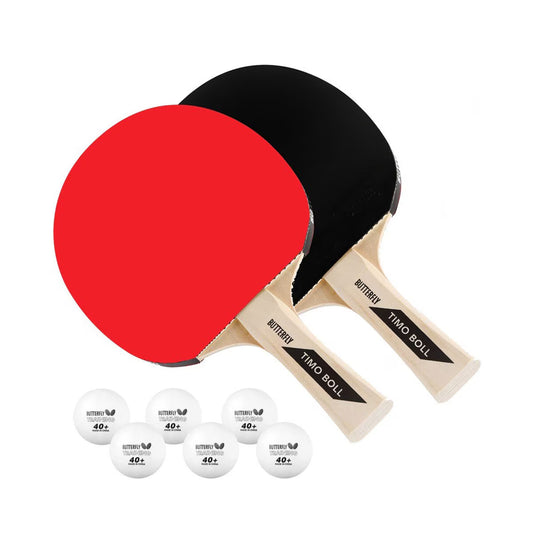 Timo Boll Table Tennis 2 Bat Set with Balls